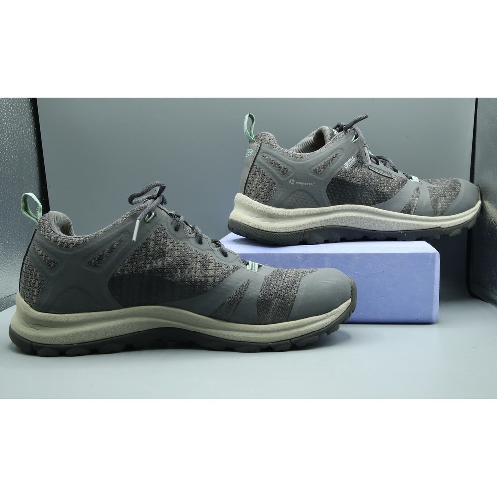Keen Terradora II Waterproof Hiking Shoes Grey Aqua 1022346 Womens 9.5 - Picture 2 of 8